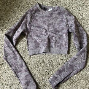 Gym Shark Purple camo top